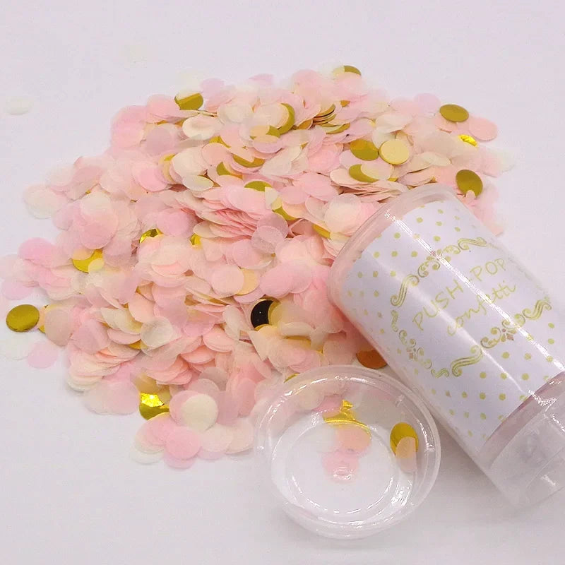 Canon à Confettis Rose Bonbon Festif