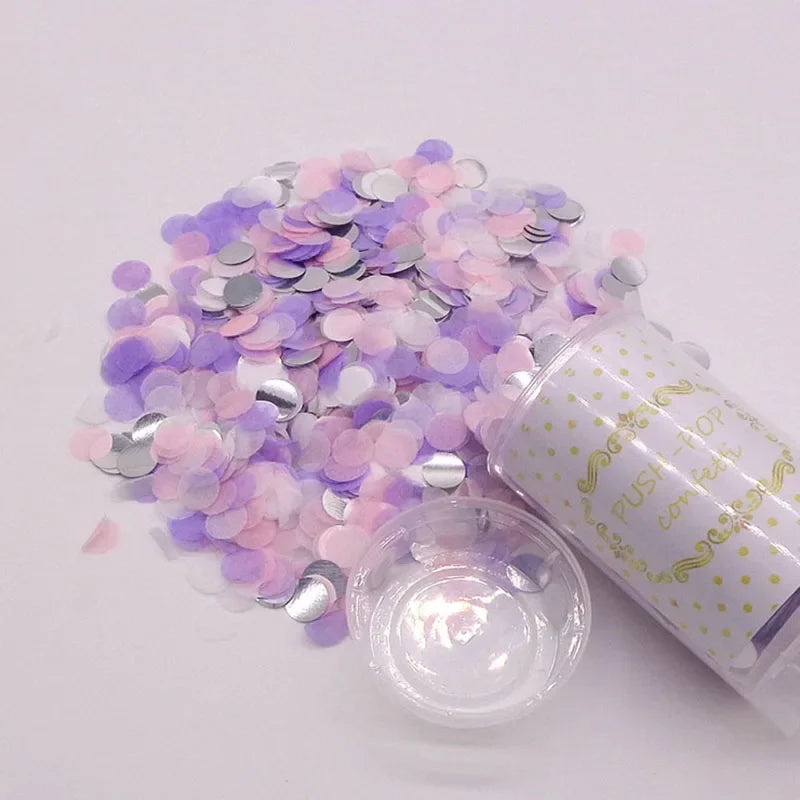 Canon à Confettis Violets Elégant