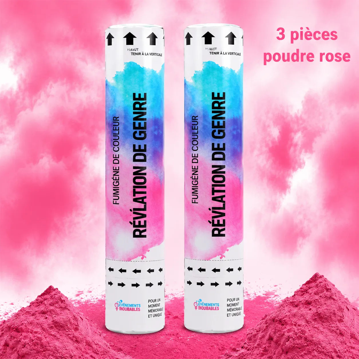Canon à Fumée Rose Festive