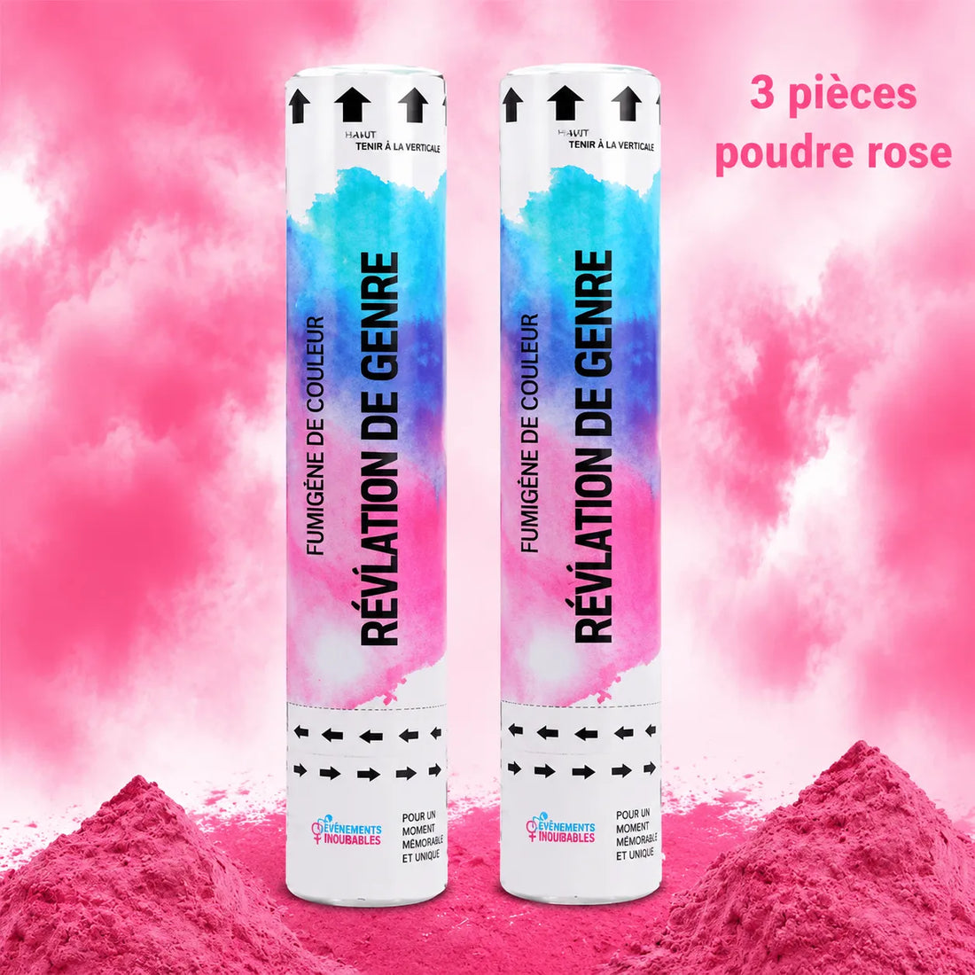 Canon à Fumée Rose Festive
