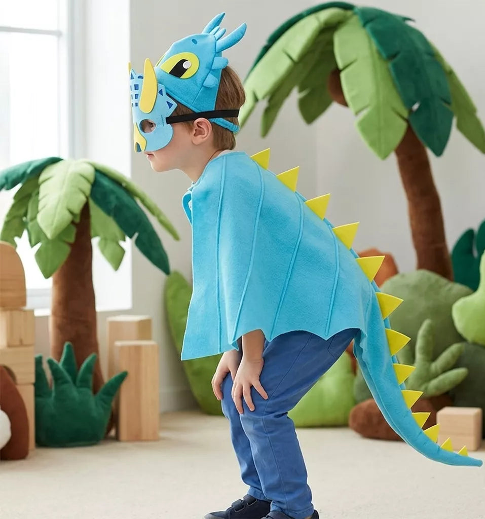 Cape Bleu Dinosaure pour Enfant Original