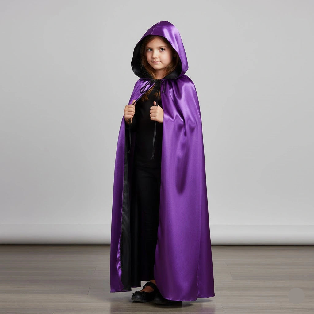 Cape Vampire Violette et Noire stylé