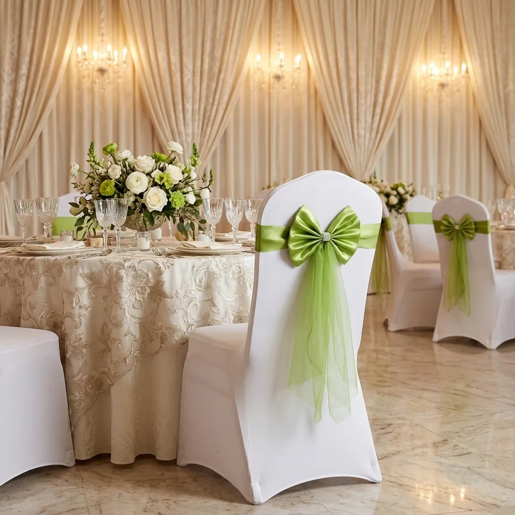 Ceinture Décorative de Chaise Mariage Minimaliste