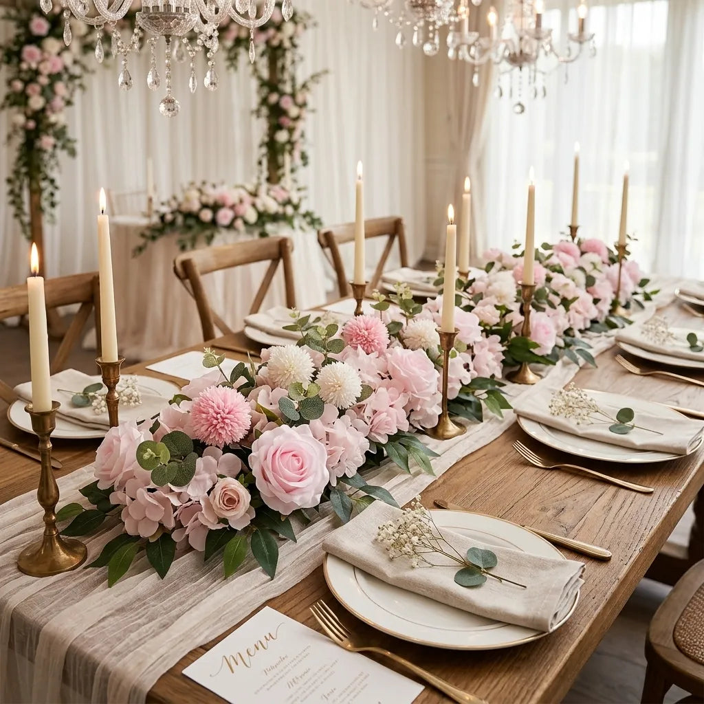 Centre de Table Fleur Artificielle Mariage Minimaliste