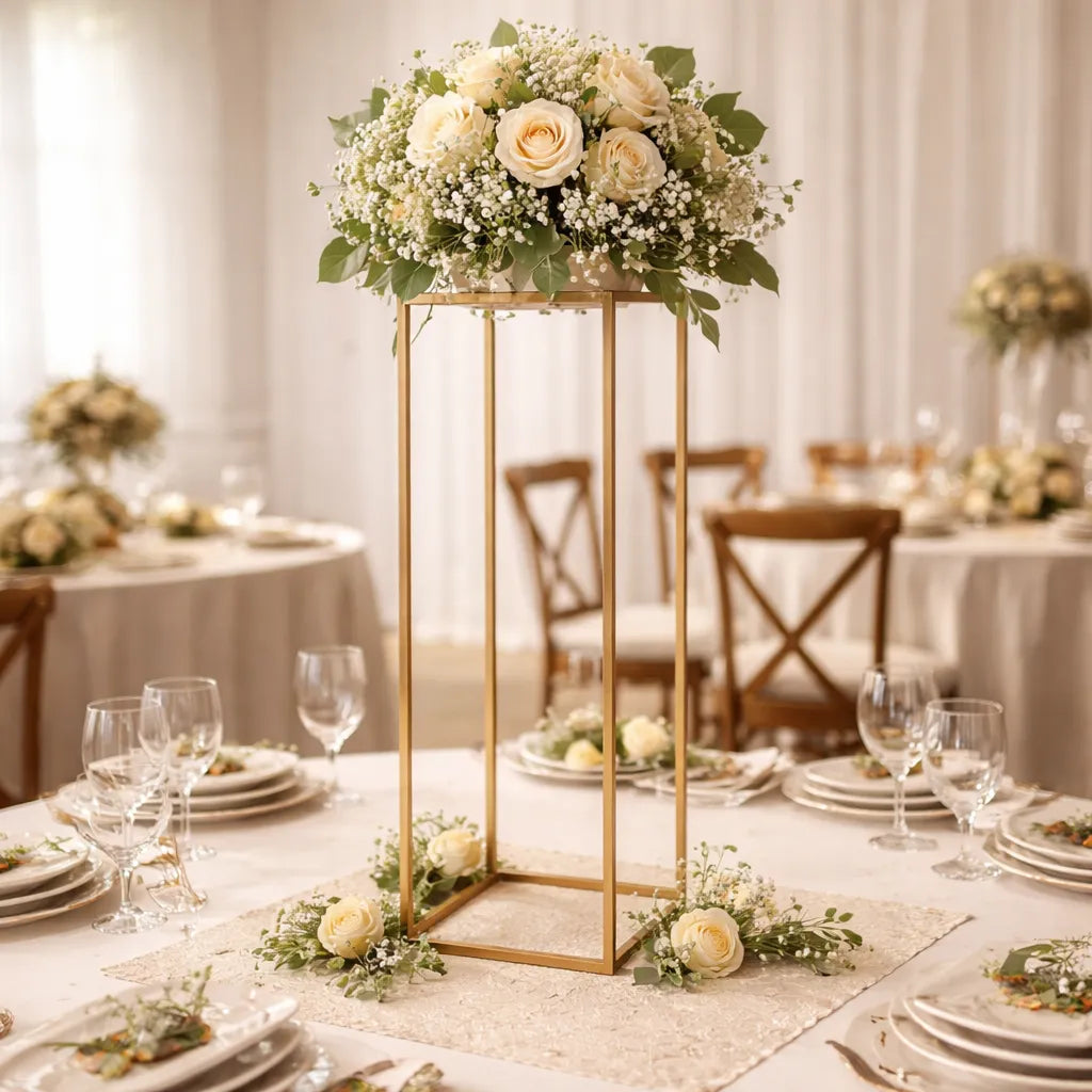 Centre de Table Haut Mariage Design