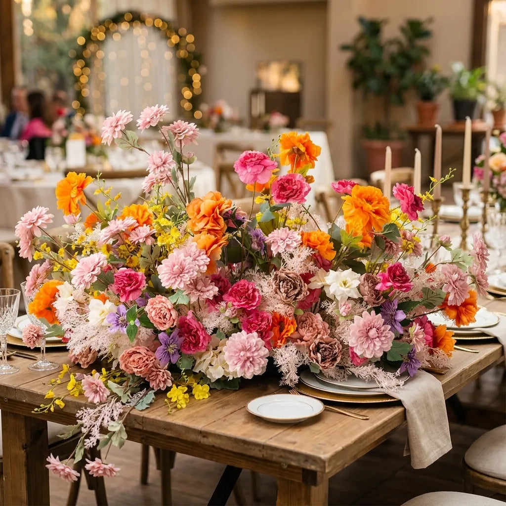 Centre de Table Mariage Exotique naturelle