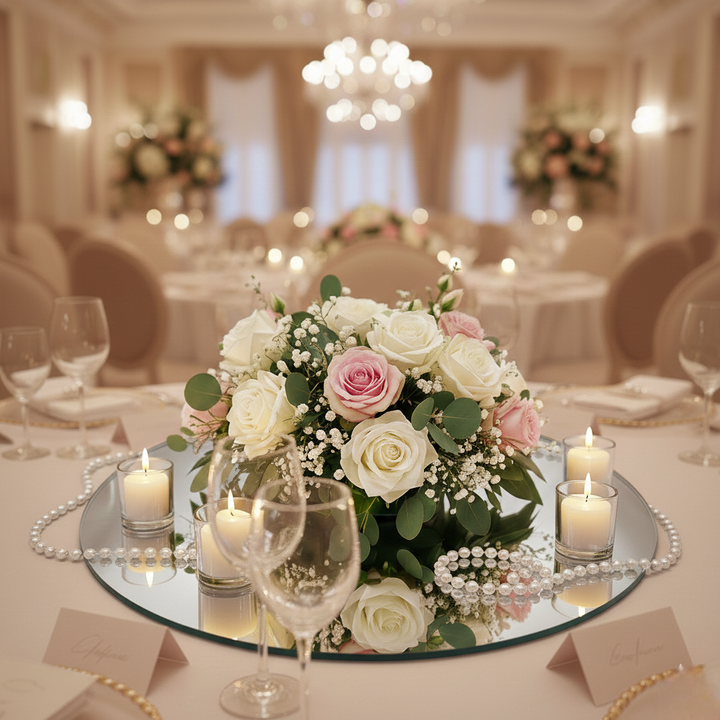 Centre de Table Mariage Miroir