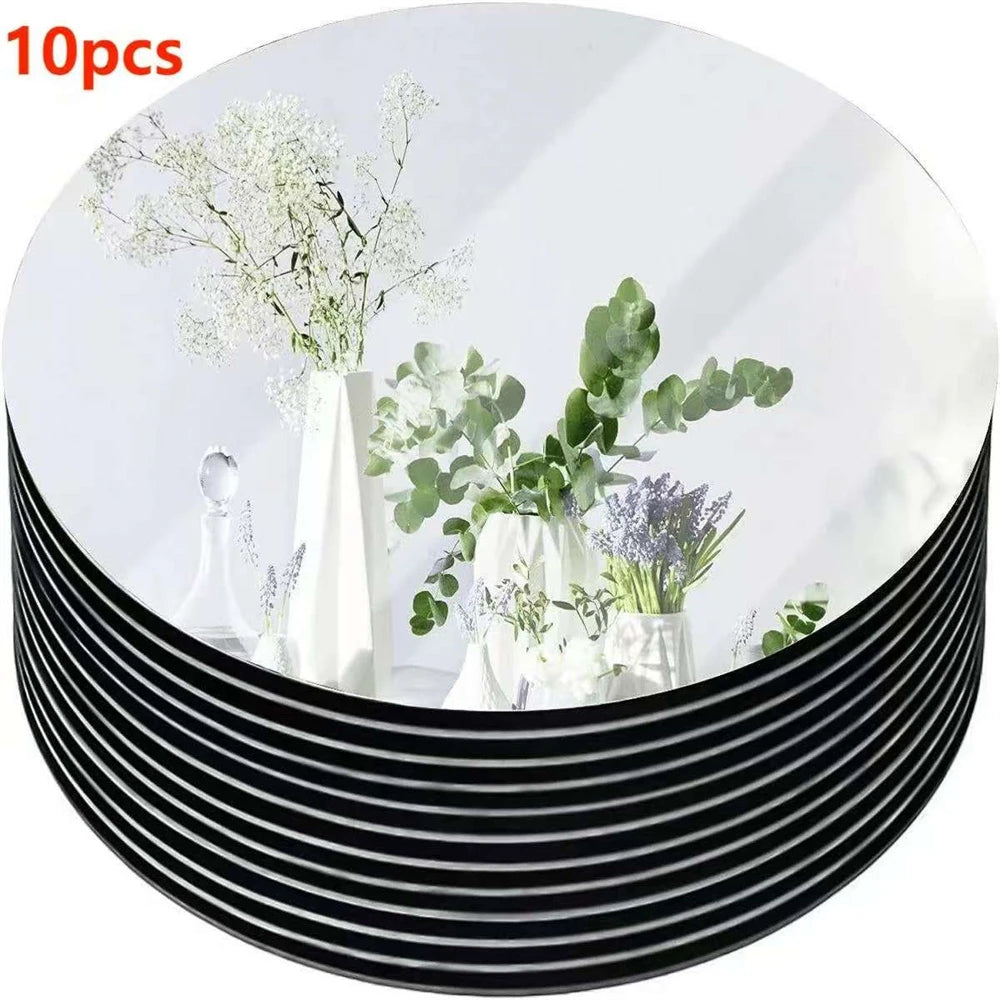 Centre de Table Mariage Miroir Elégant