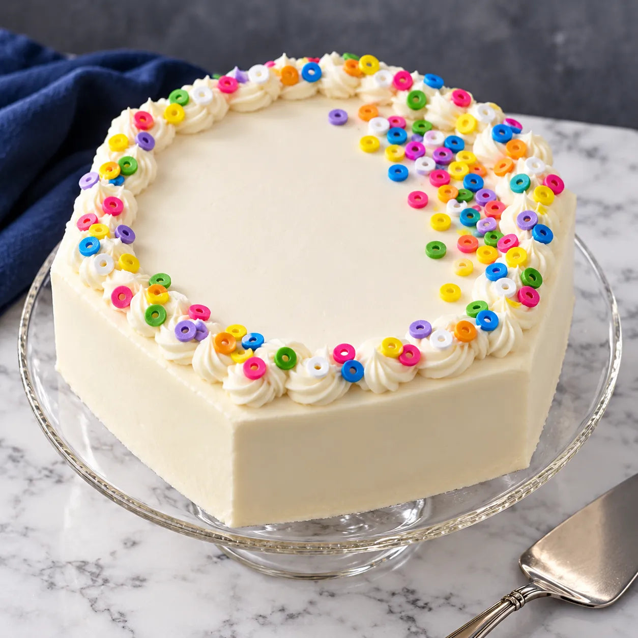 Cercles Sucrés Colorés Gâteau Unique