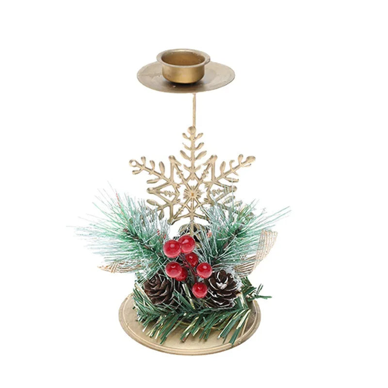Chandelier Doré Flocon de Neige Design
