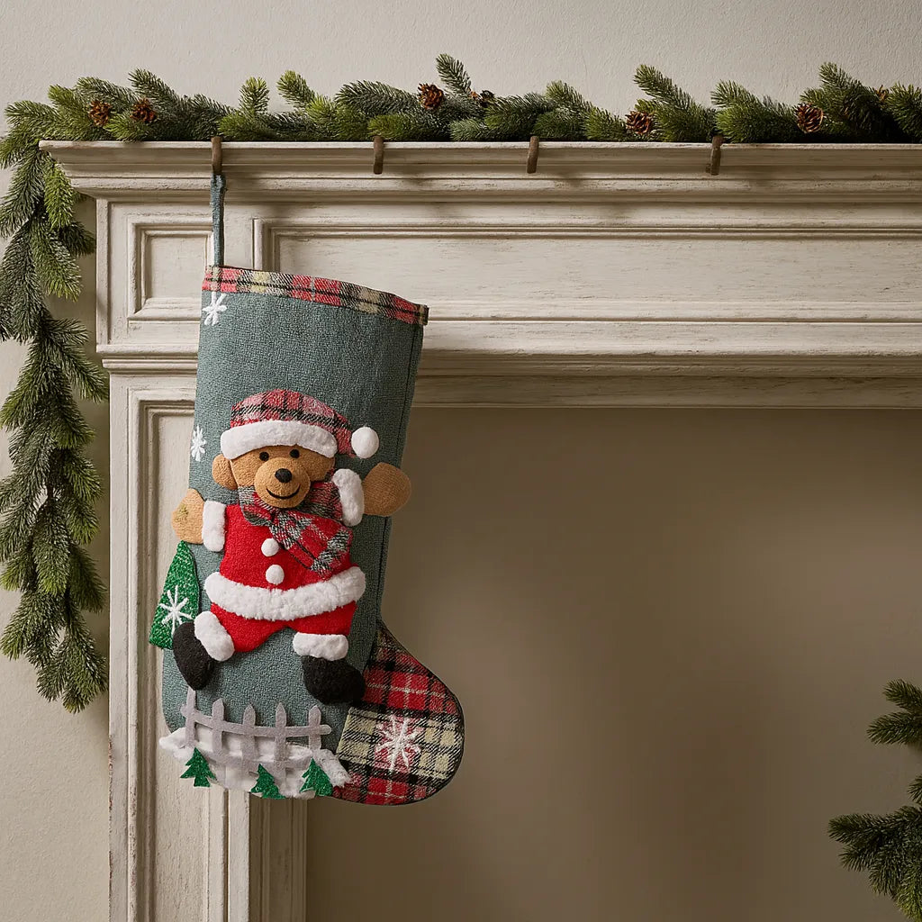 Chaussette Noël Ours.