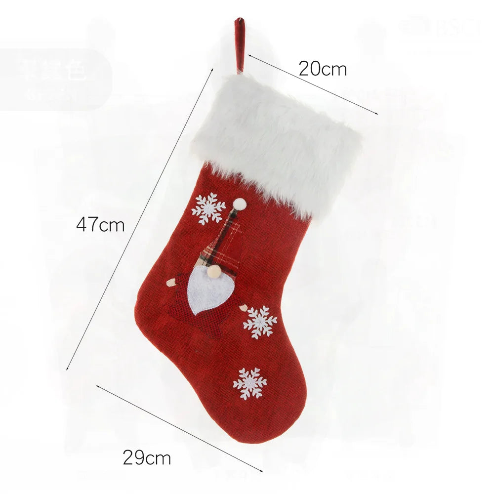 Chaussette Noël Rouge Lumineuse douillet