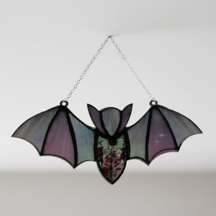 Chauve-souris Halloween en acrylique noire