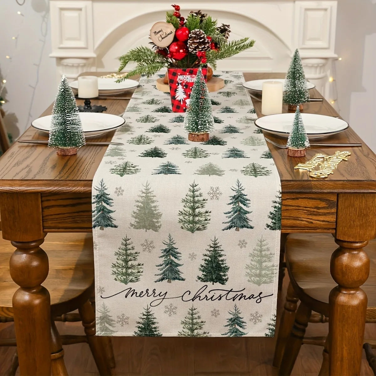 Chemin de Table Arbre de Noël