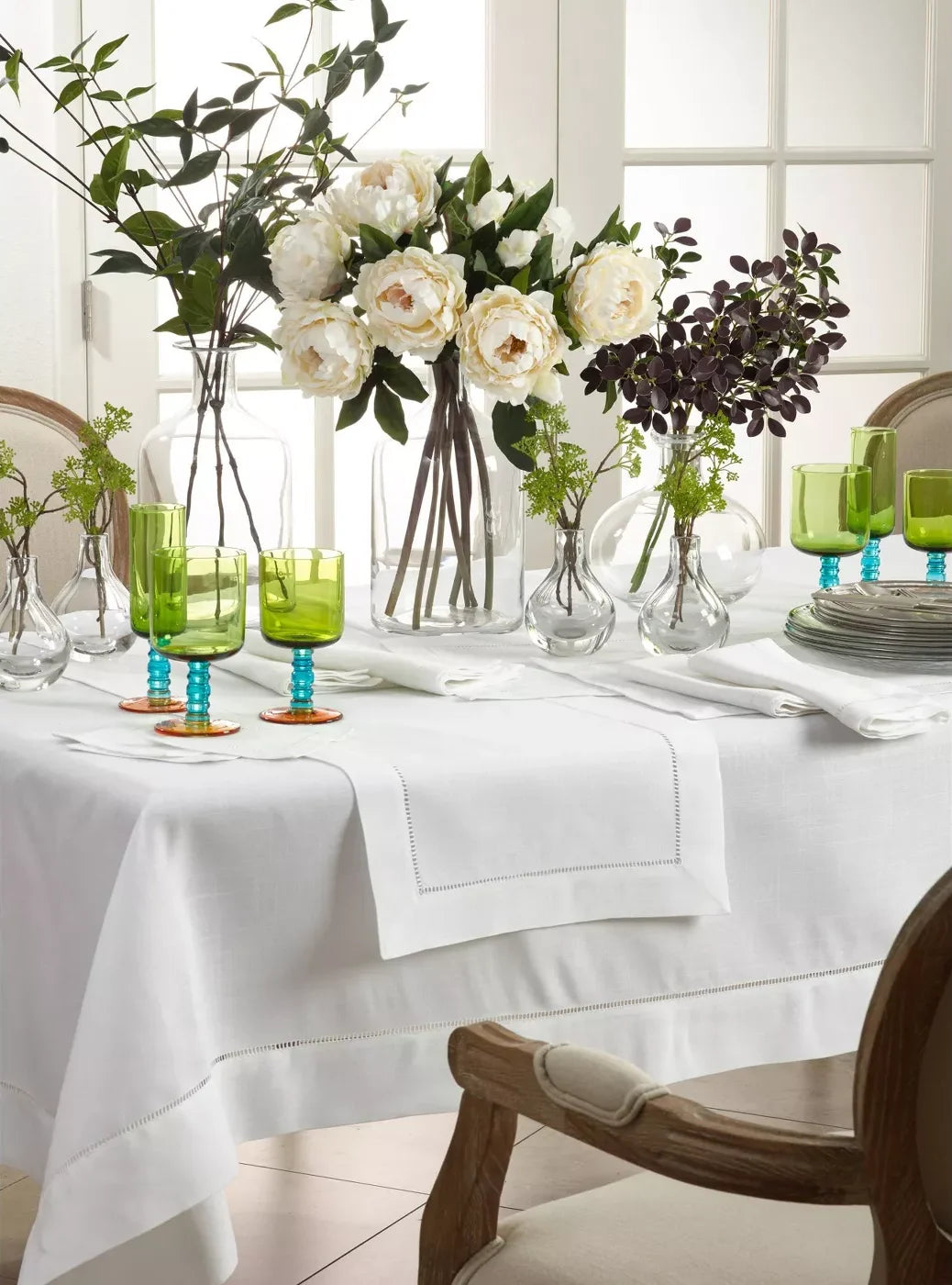 Chemin de Table Blanc Classique Minimaliste