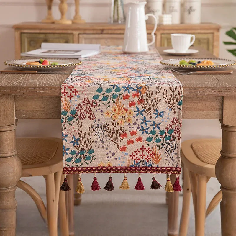 Chemin de Table Floral Vintage Mariage Unique