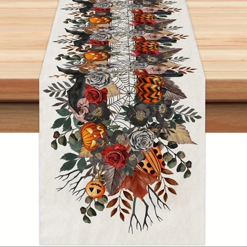 Chemin de Table Halloween Chic Durable