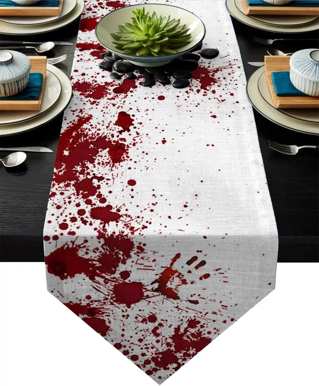 Chemin de Table Halloween Ensanglanté Durable