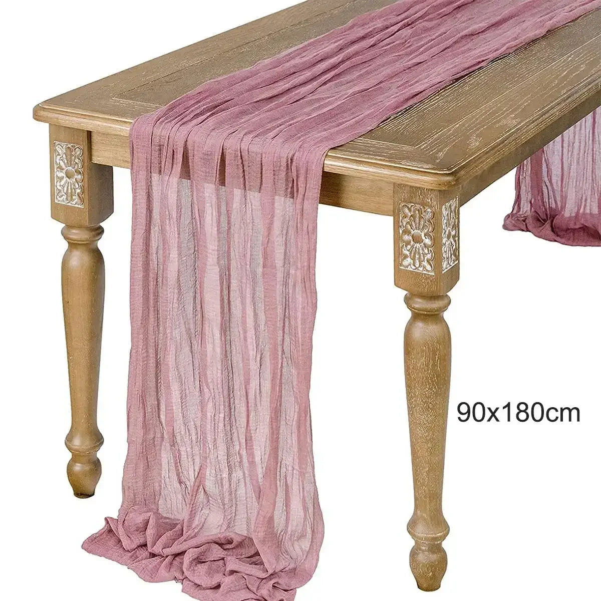 Chemin de Table Noël en Gaze Violet