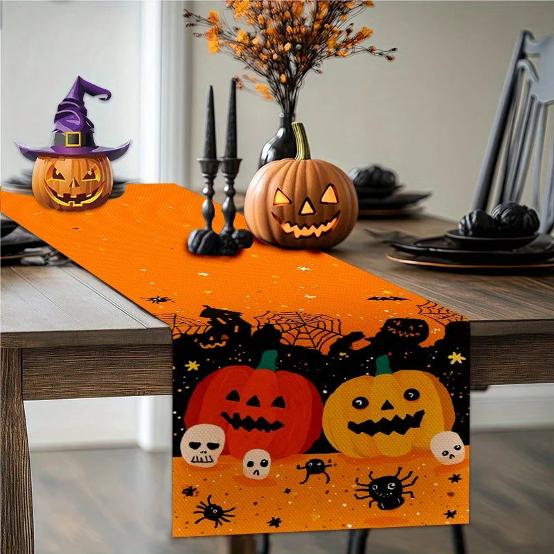 Chemin de Table Orange Ludique festif