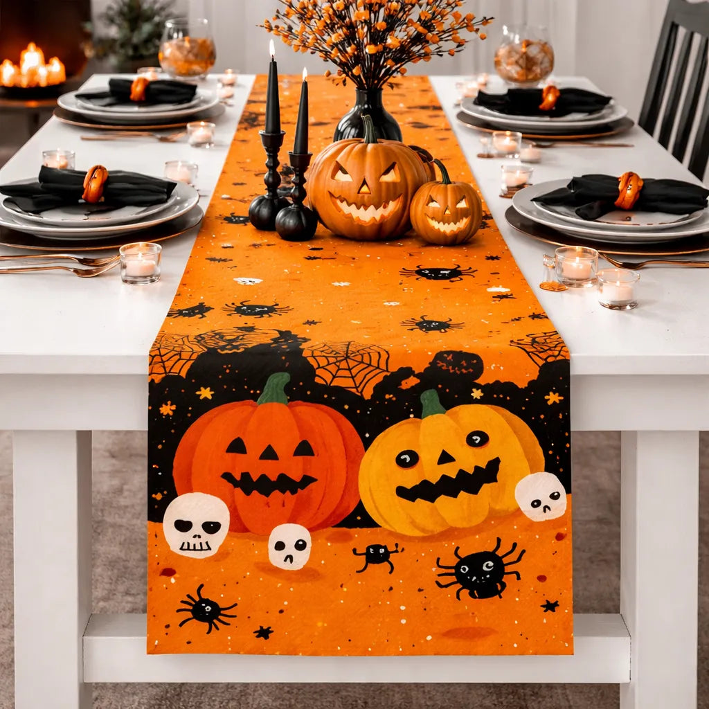 Chemin de Table Orange Ludique stylé