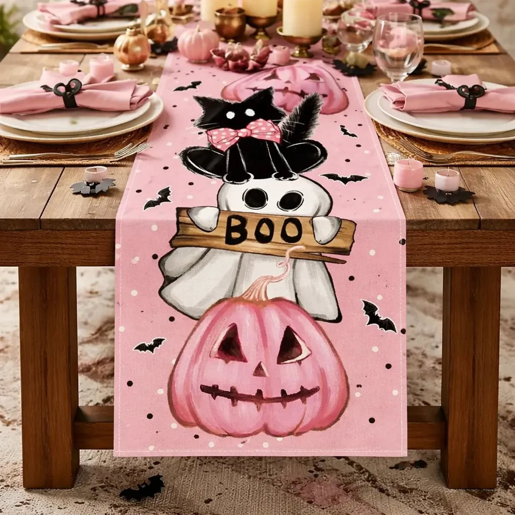 Chemin de Table Rose Halloween