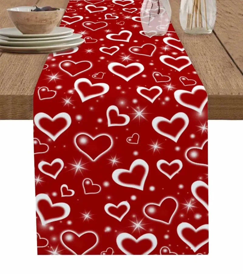 Chemin de Table Saint-Valentin Romantique