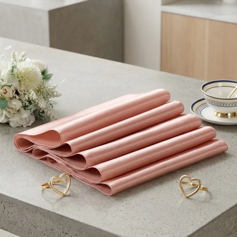 Chemin de Table Satin Rose Gold Unique