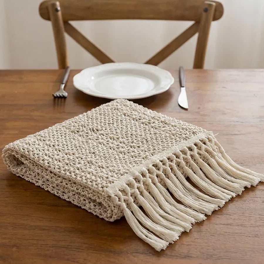 Chemin de Table Style Bohème Minimaliste
