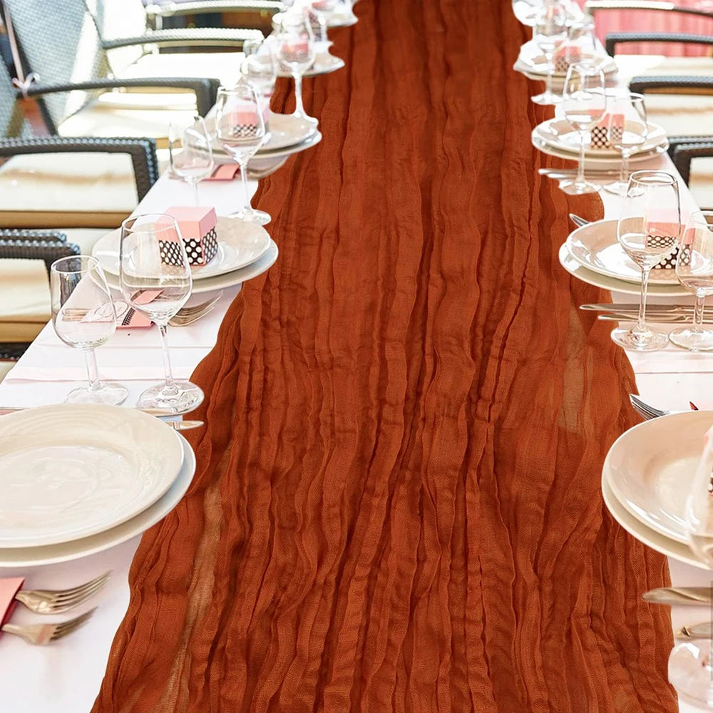 Chemin de Table Terracotta Chaleureux