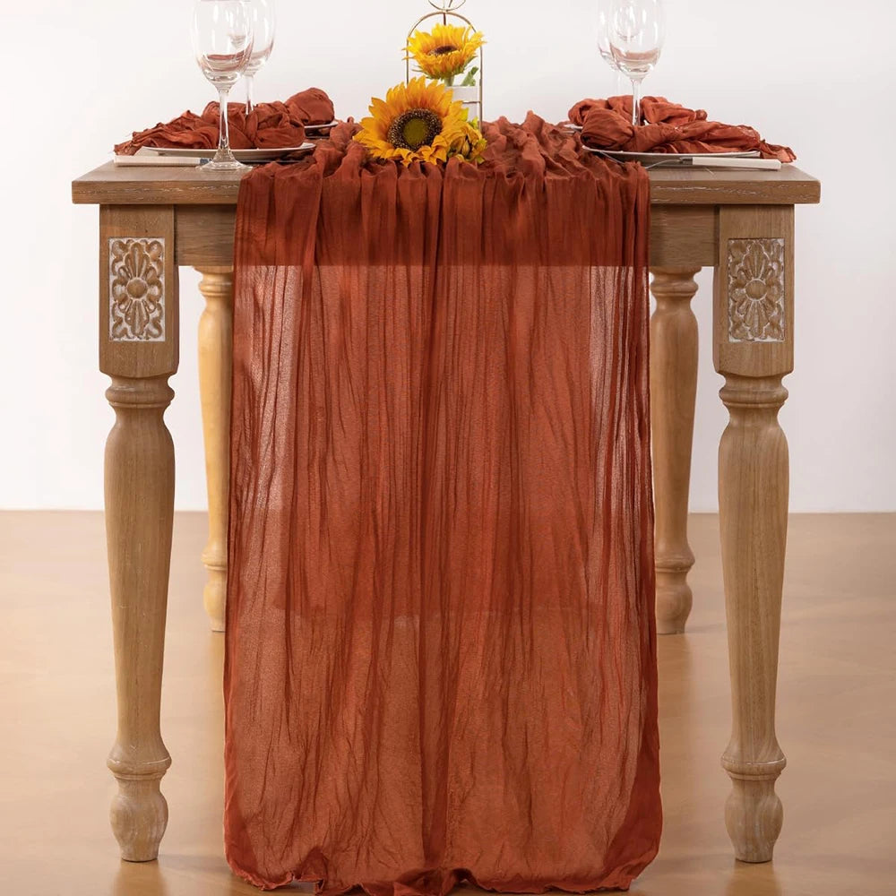 Chemin de Table Terracotta Unique