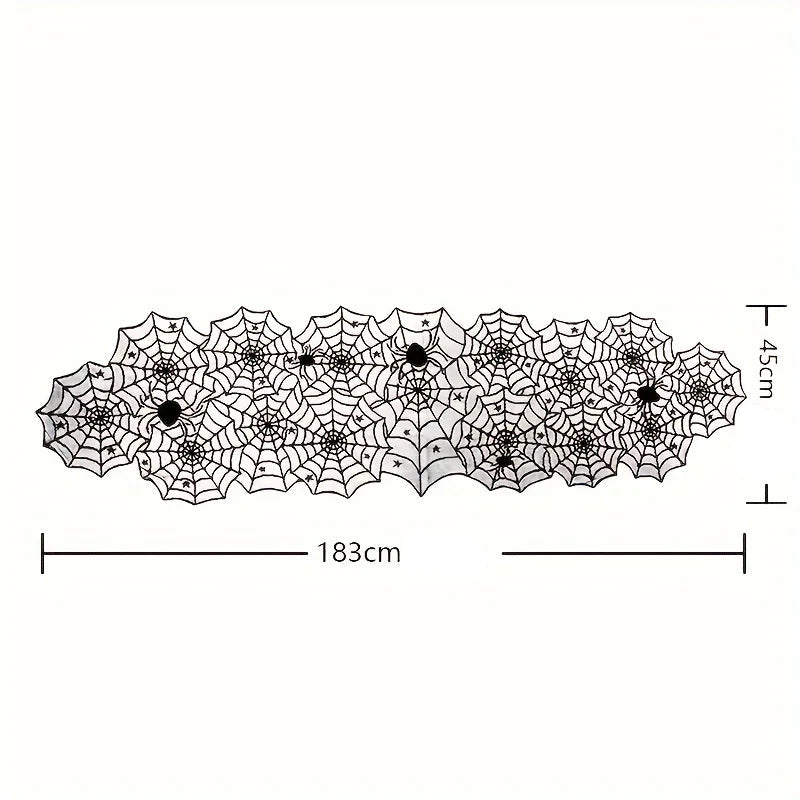 Chemin de Table Toile d’Araignée festif