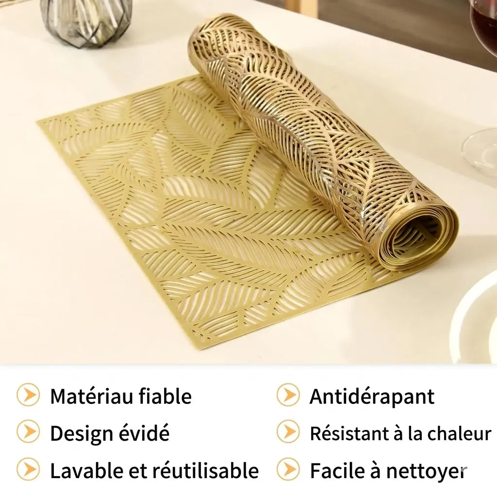 Chemin de Table en PVC Doré Festive