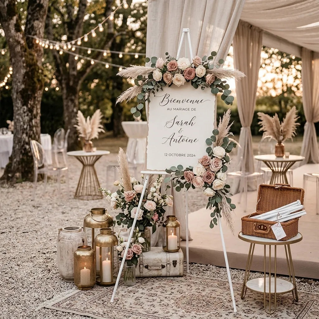 Chevalet Blanc Mariage Léger