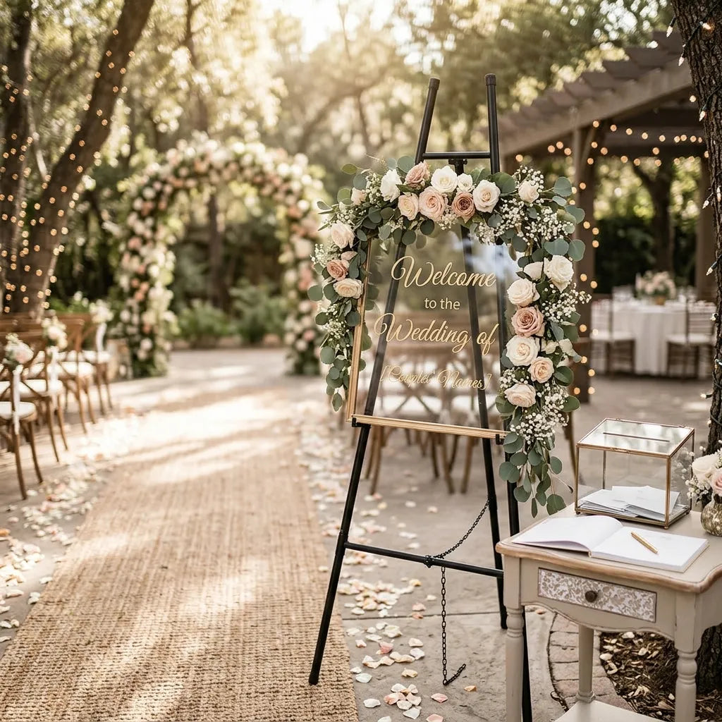 Chevalet Fer Forgé Mariage Unique