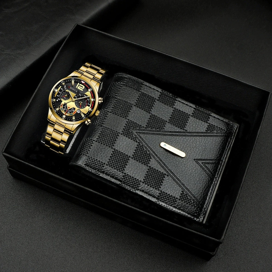 Coffret Cadeau 2 Pièces Saint-Valentin  Doré