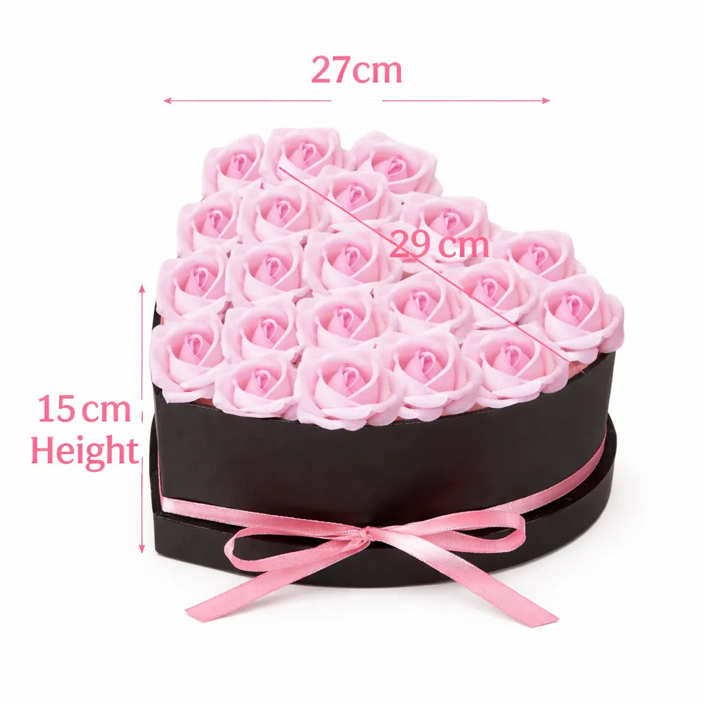 Coffret de Roses Artificielles Saint-Valentin Elégant