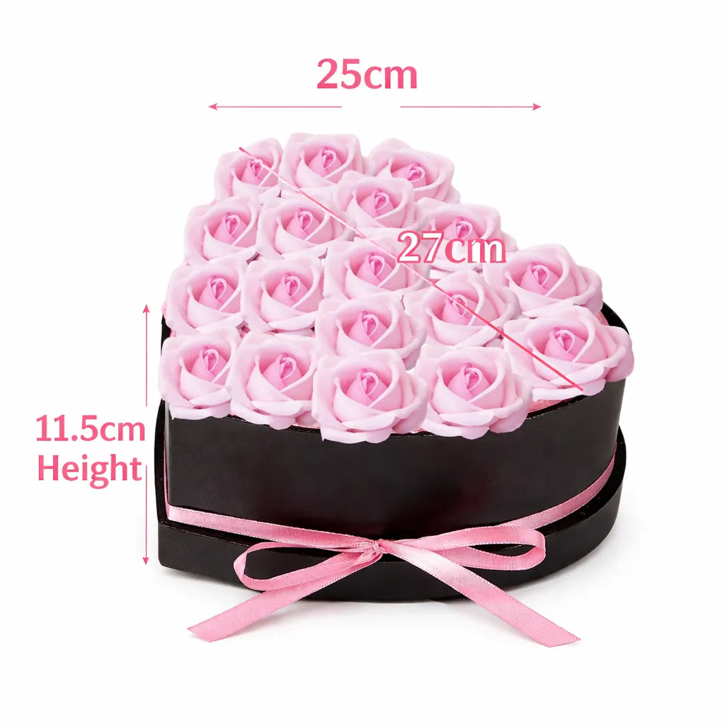 Coffret de Roses Artificielles Saint-Valentin Raffiné