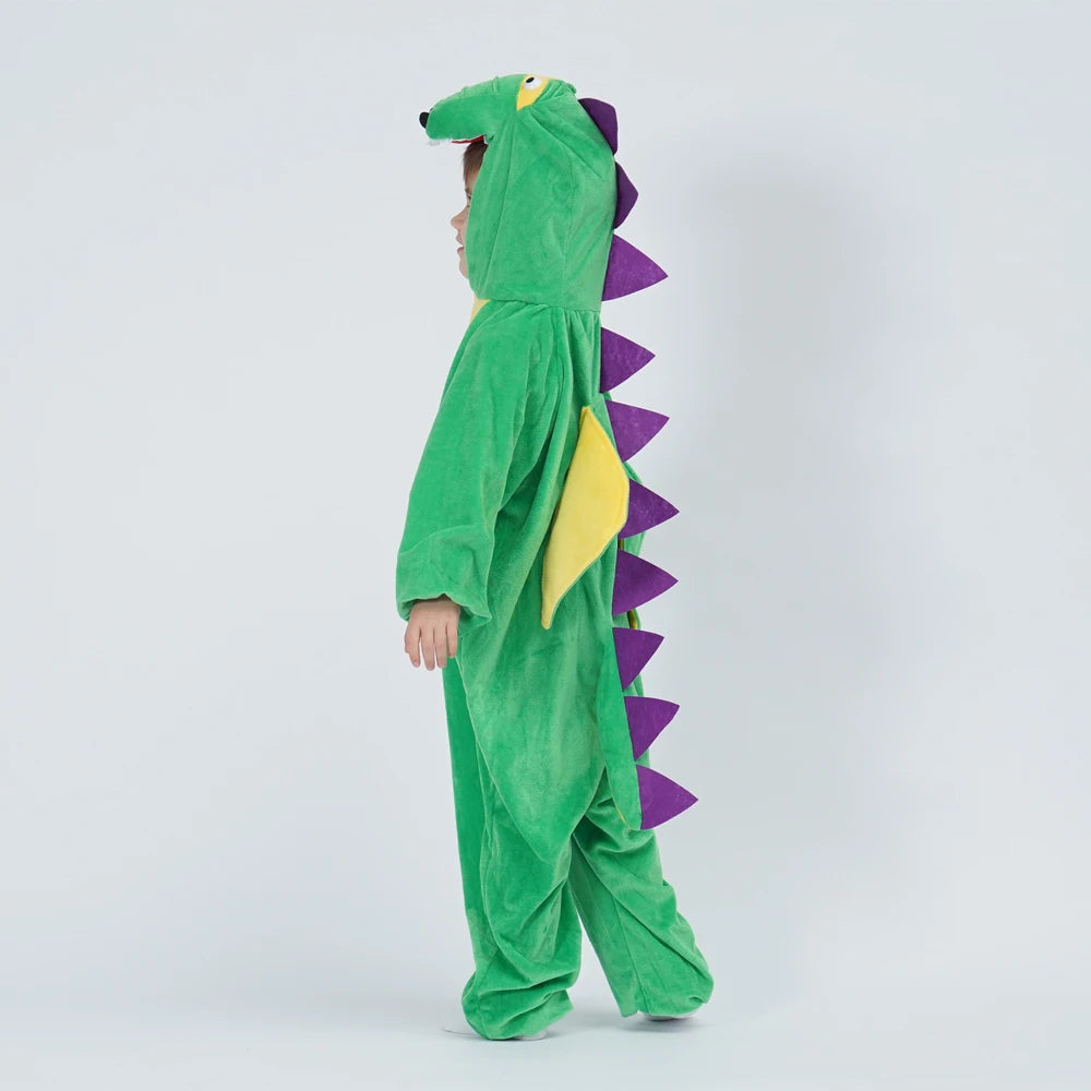 Combinaison Dinosaure Vert et Violet stylé