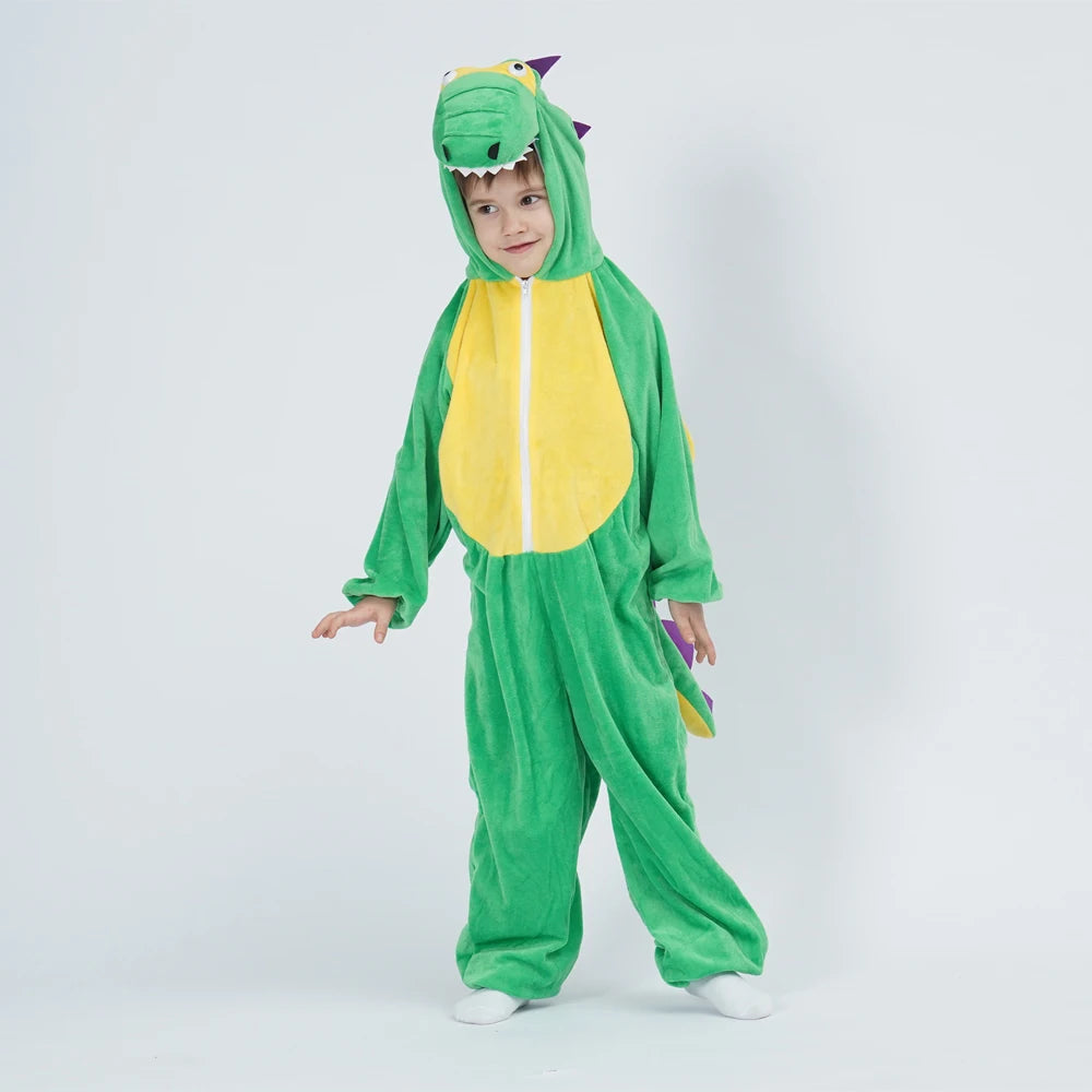 Combinaison Dinosaure Vert et Violet tendance