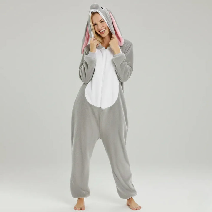 Combinaison Lapin Gris Adulte