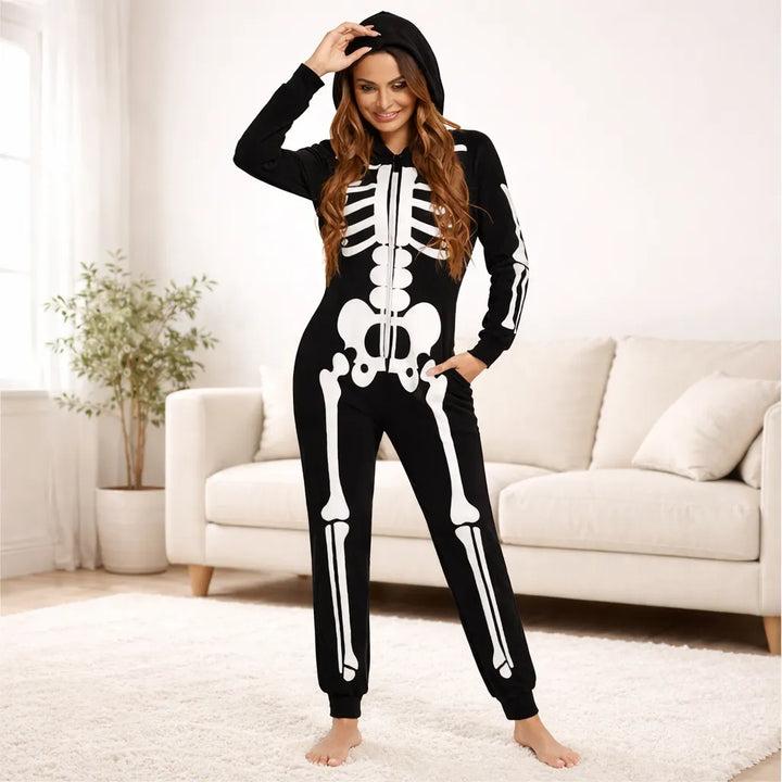 Combinaison Pyjama Famille Squelette