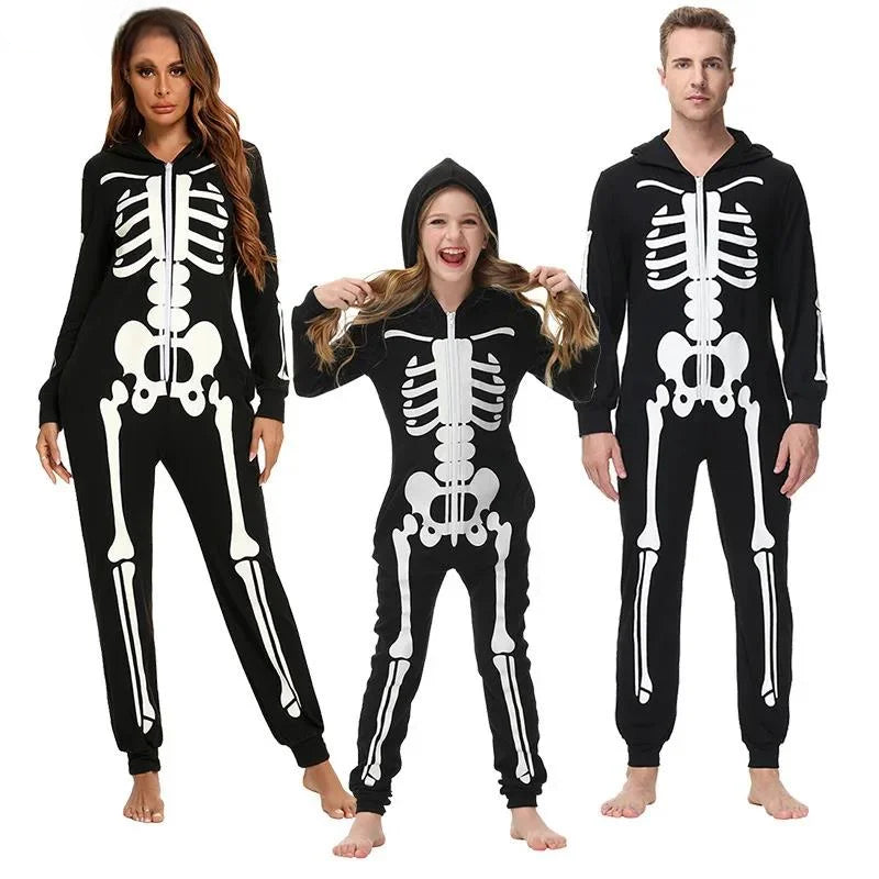 Combinaison Pyjama Famille Squelette Design