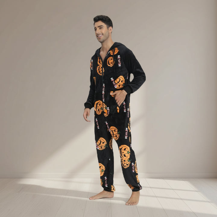 Combinaison Pyjama Homme Citrouilles
