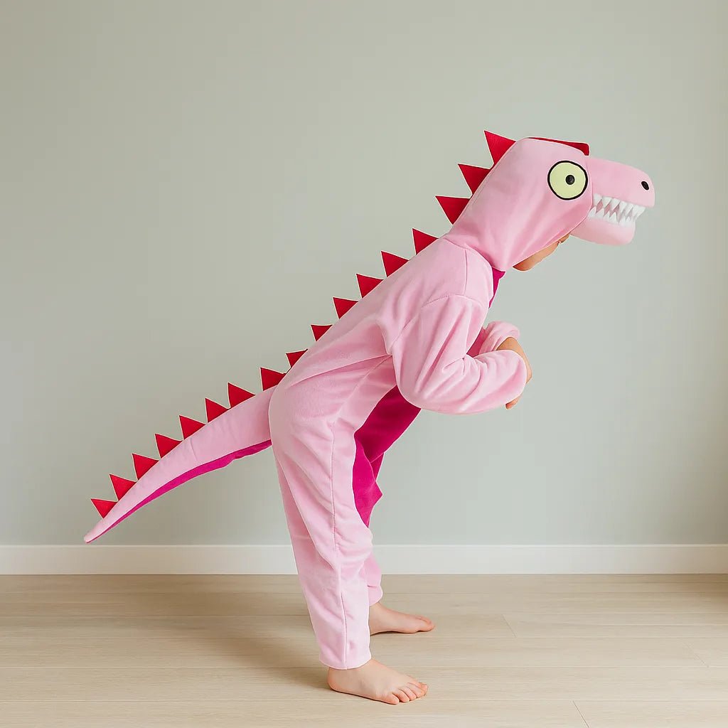 Combinaison Rose Dinosaure Adulte