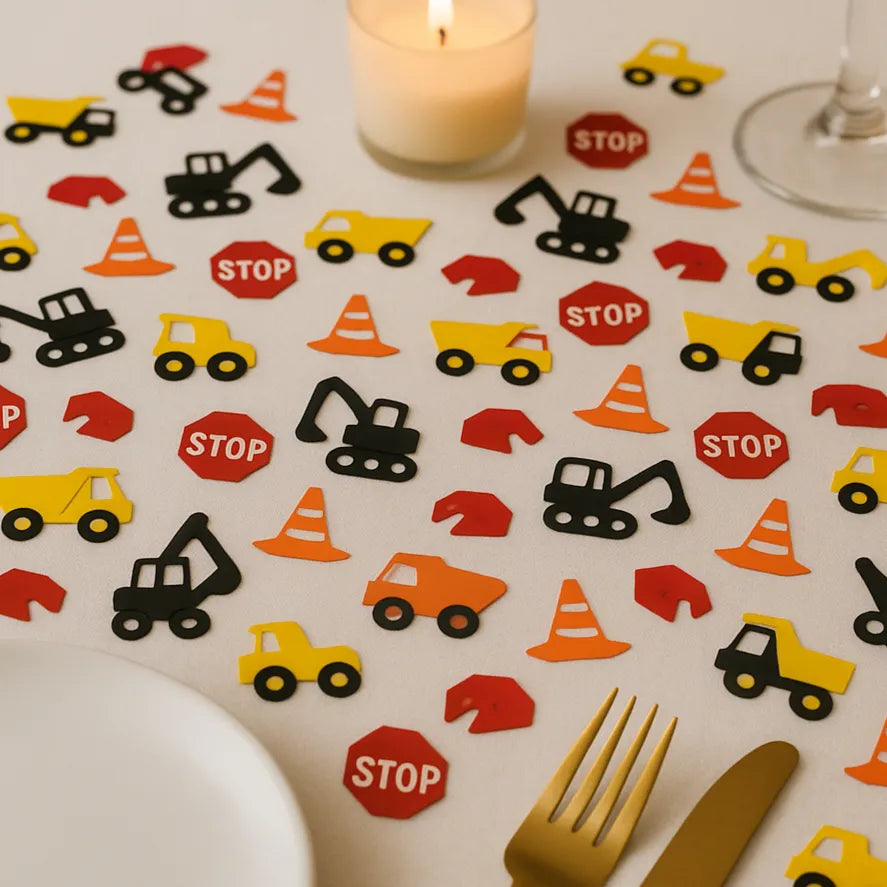 Confettis Anniversaire Thème Construction