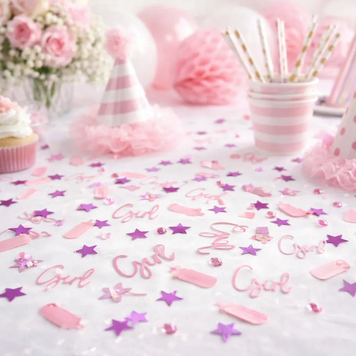 Confettis Baby Shower Rose Durable