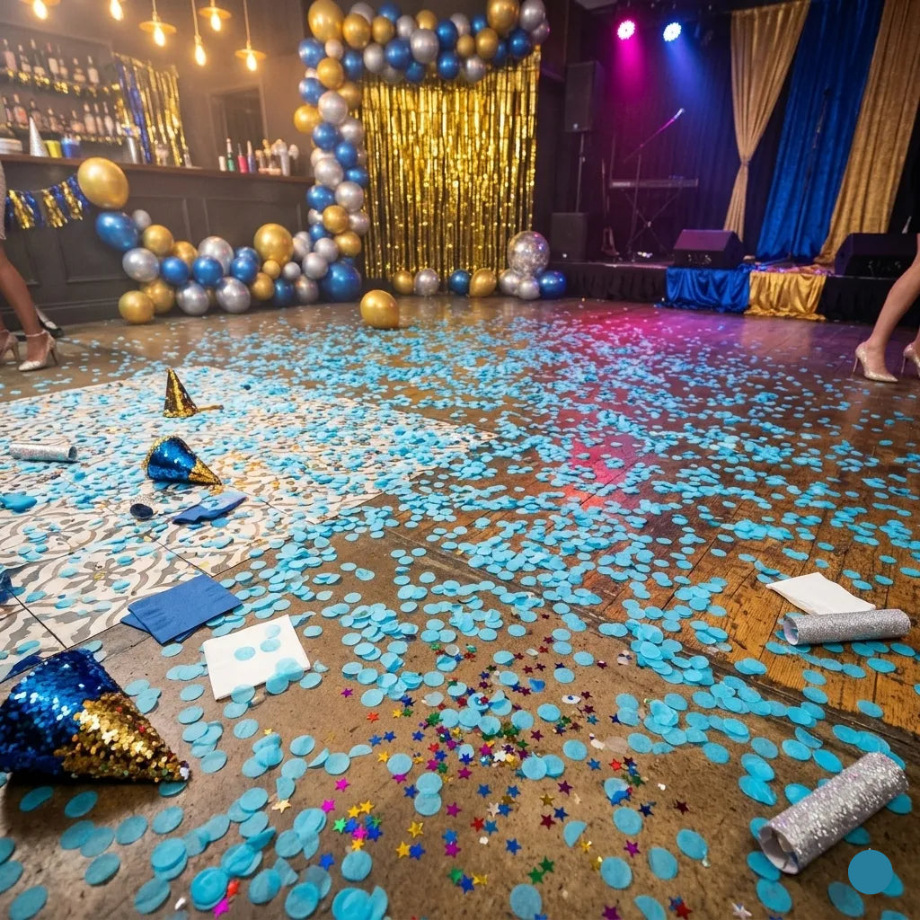 Confettis Biodégradables Bleus