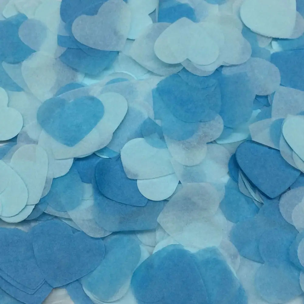 Confettis Cœurs Bleus Chic