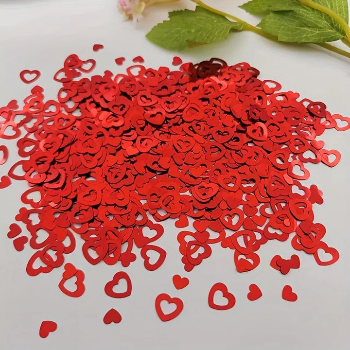 Confettis Cœurs Rouges Design
